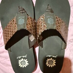 Yellow Box Brown Sandals